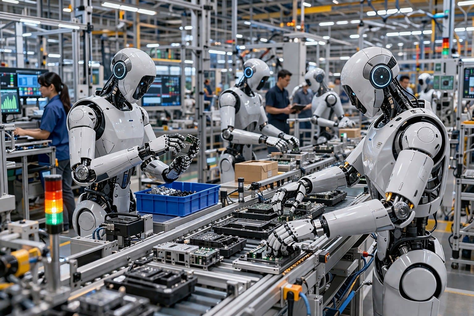 Robots humanoides ya hacen turnos completos en fábricas: qué cambia en la industria